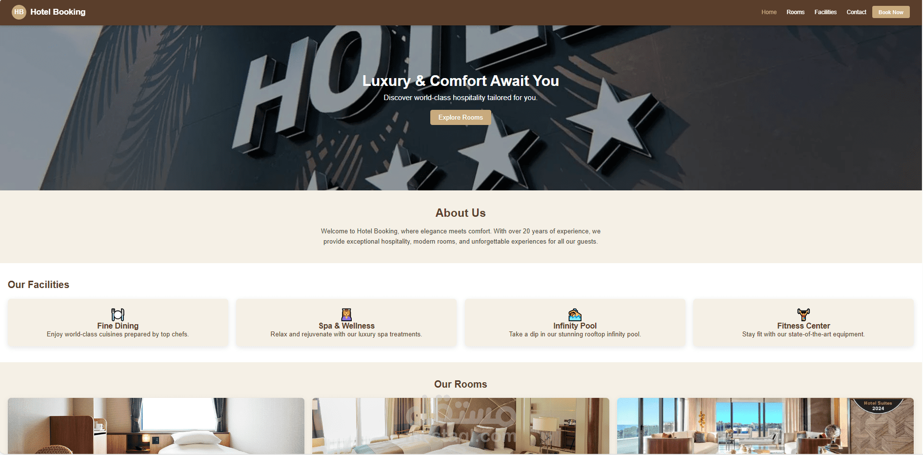 Hotel Booking websit