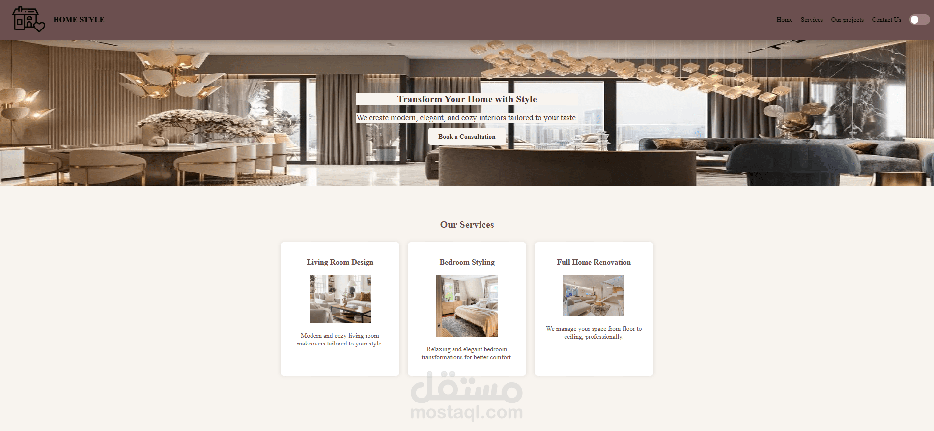 Interior Design Website