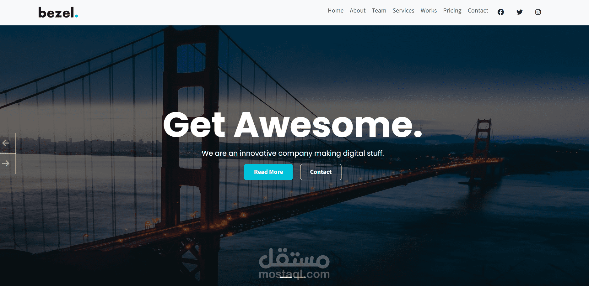 Bezel– Innovative Company Website