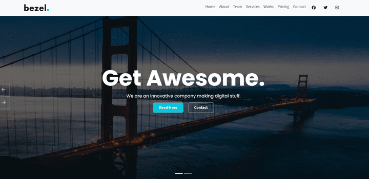 Bezel– Innovative Company Website