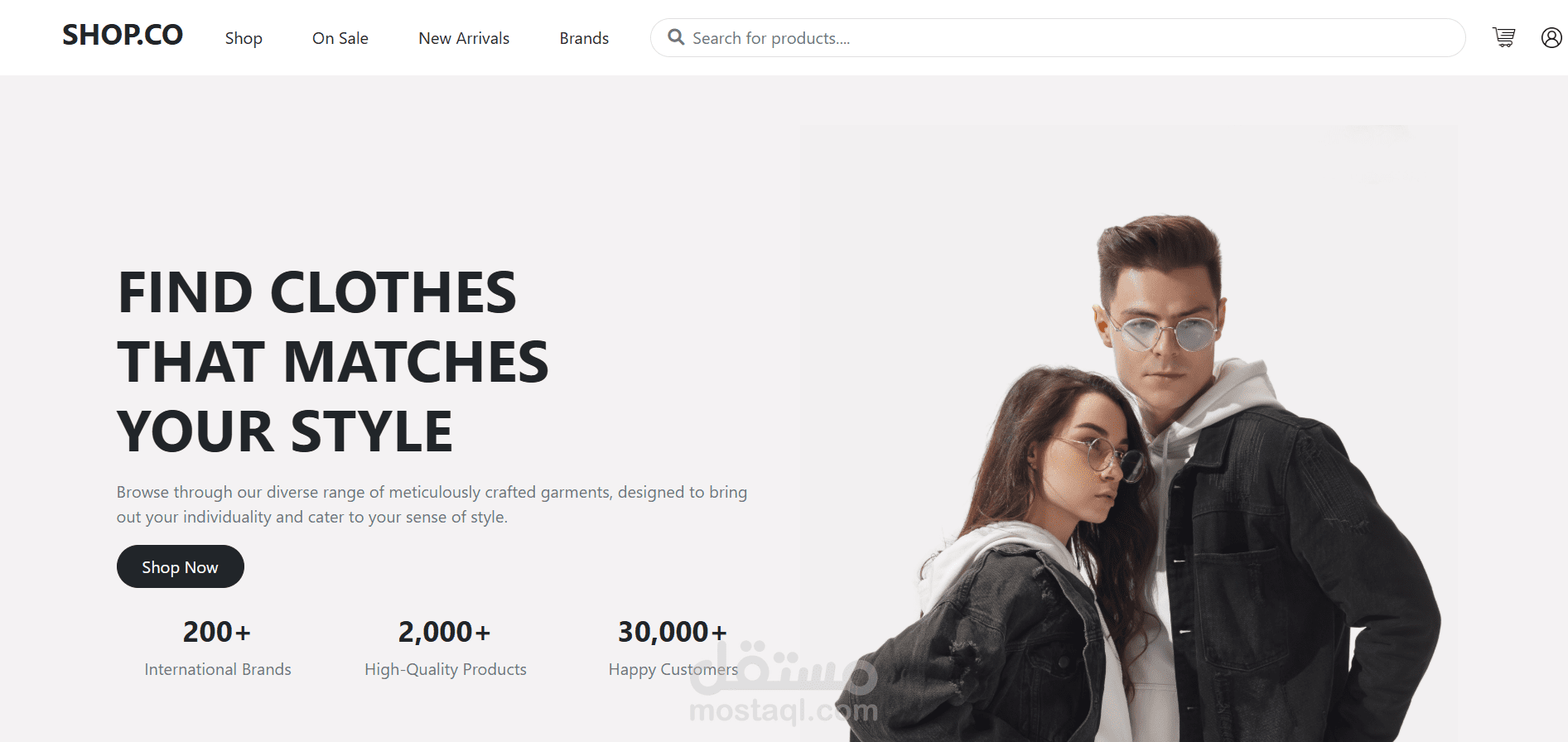 Responsive E-Commerce Landing Page with Bootstrap