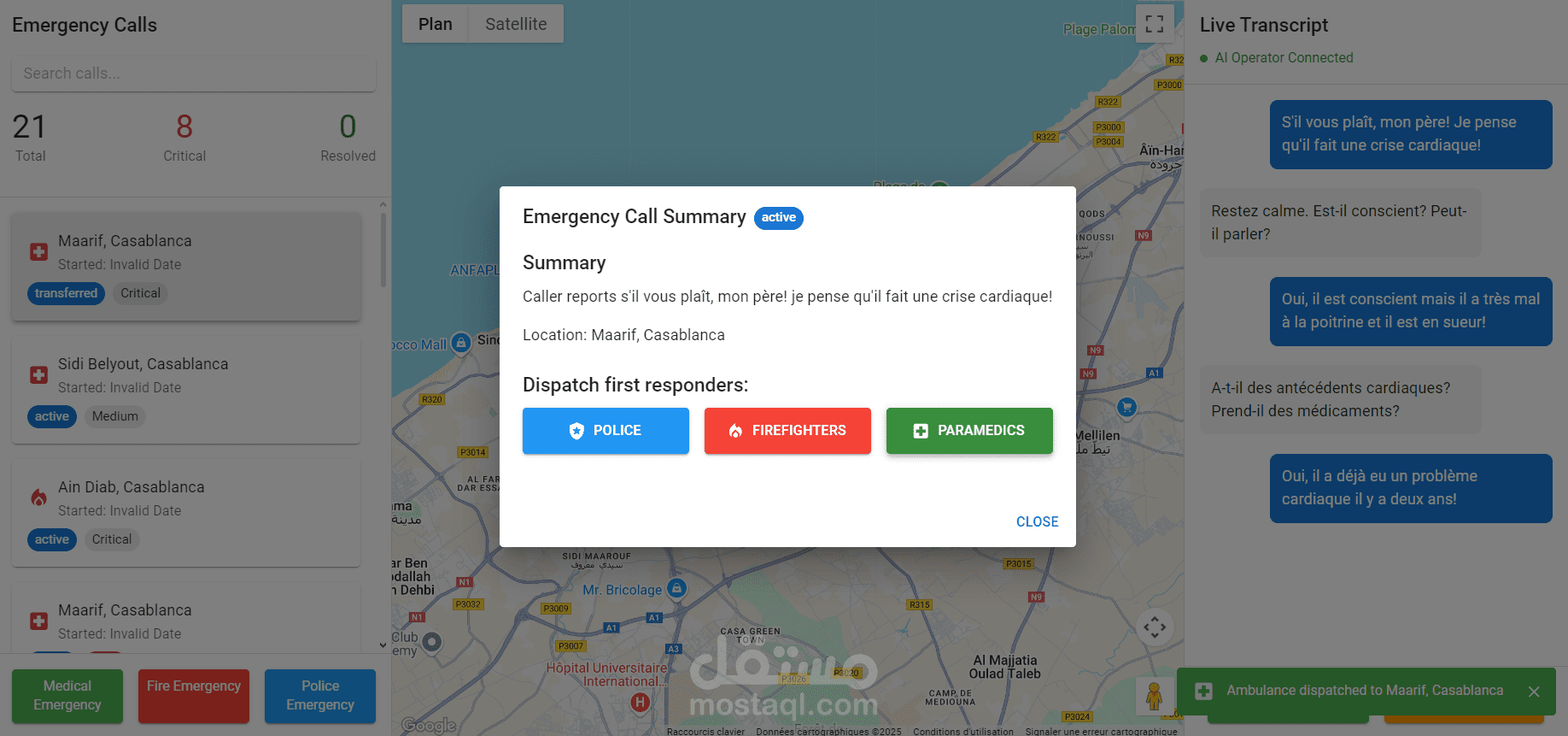 AI-powered voice assistant-RescueAI