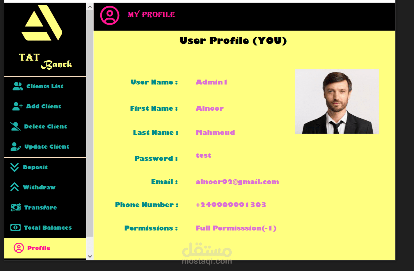 Bank-System Project