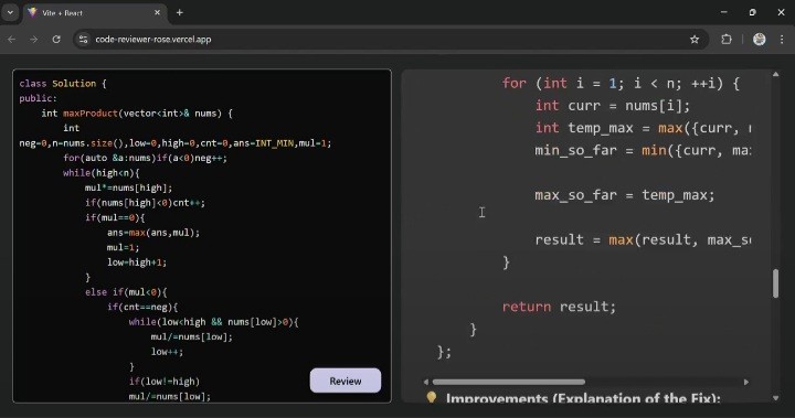 AI Powered Code Reviewer