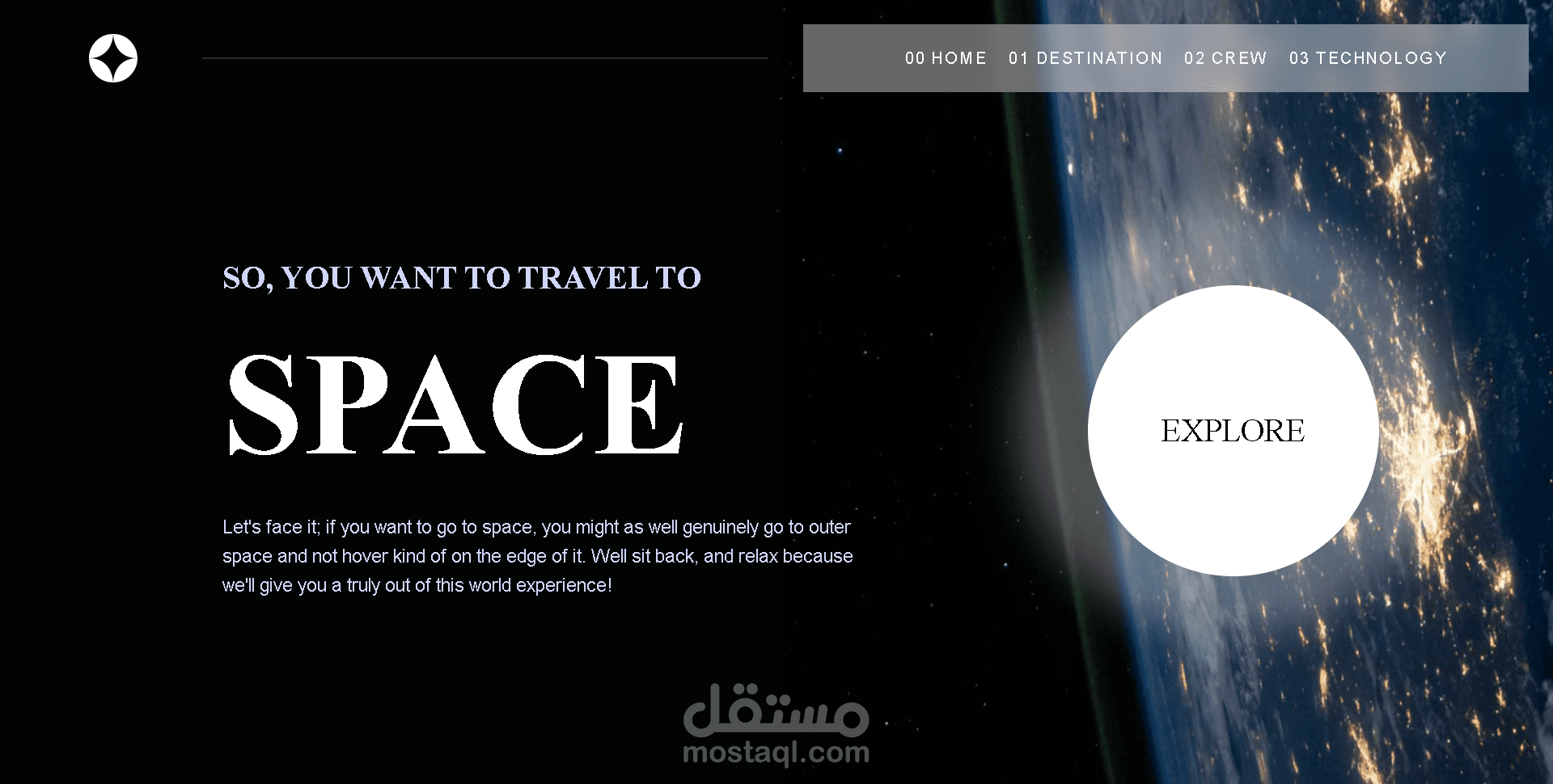 موقع السفر الى الفضاء - Space travel website