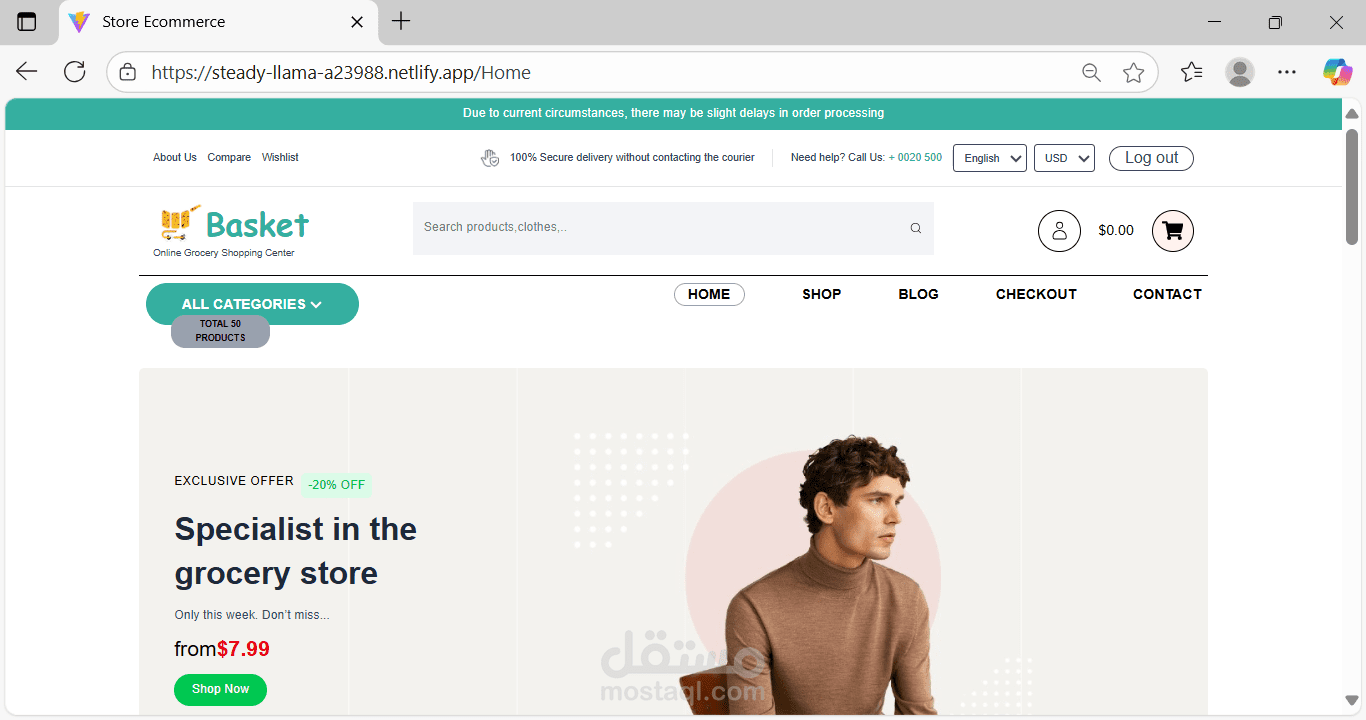 Ecommerce website