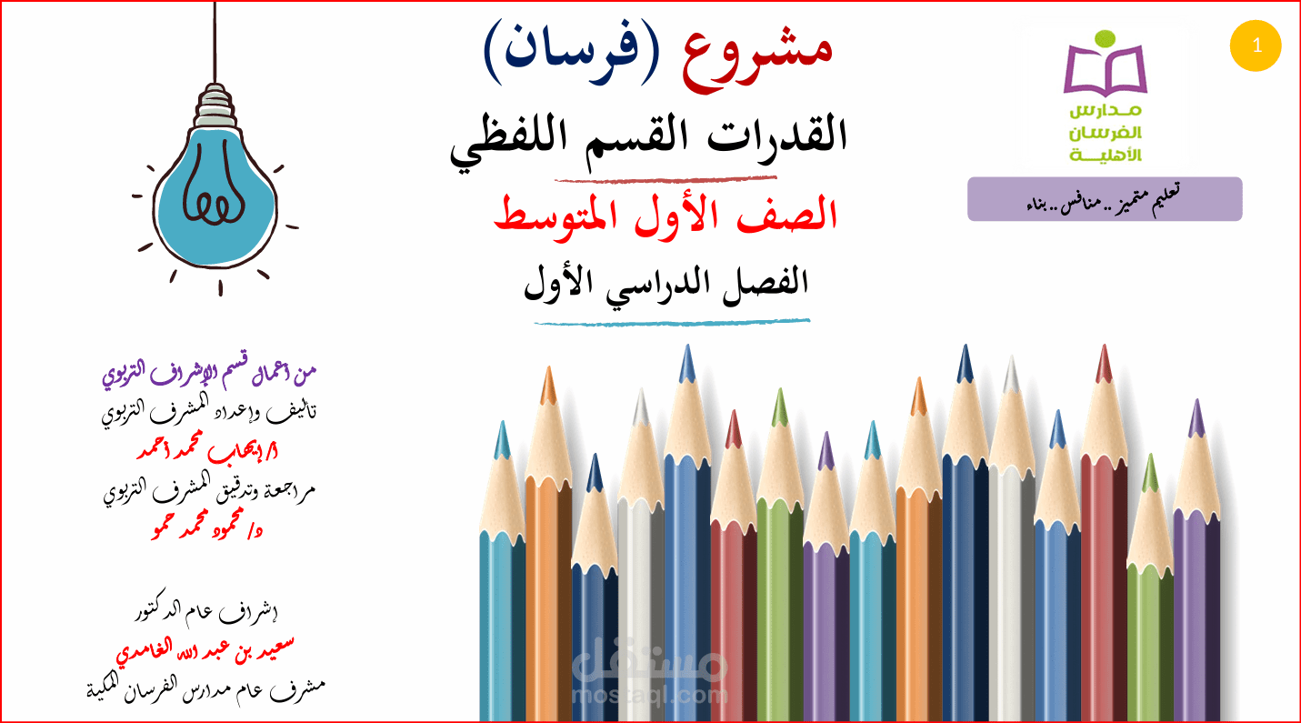 محتوى تعليمي متكامل لتدريس القدرات اللفظية