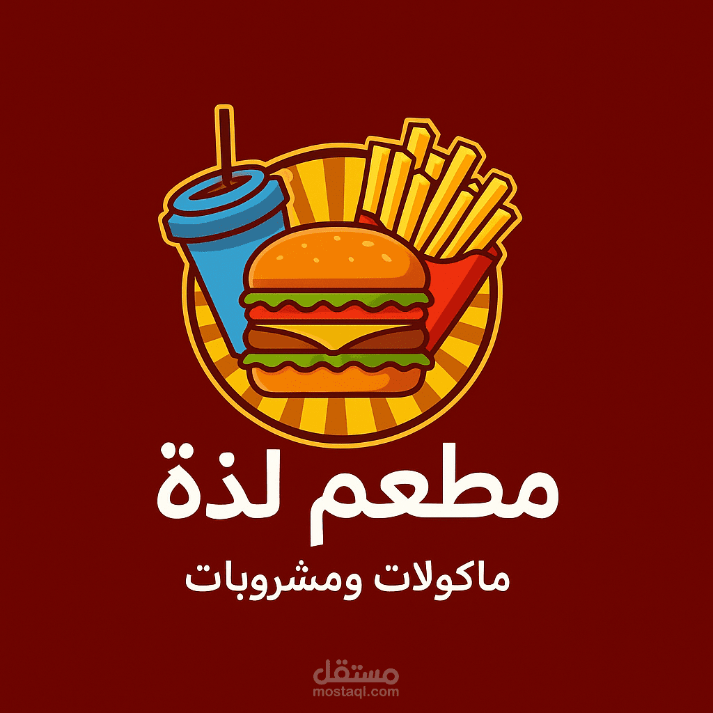 هوية ل مطعم ماكولات سريعة
