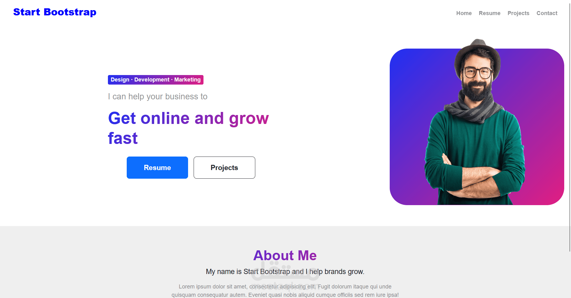 start bootstrab