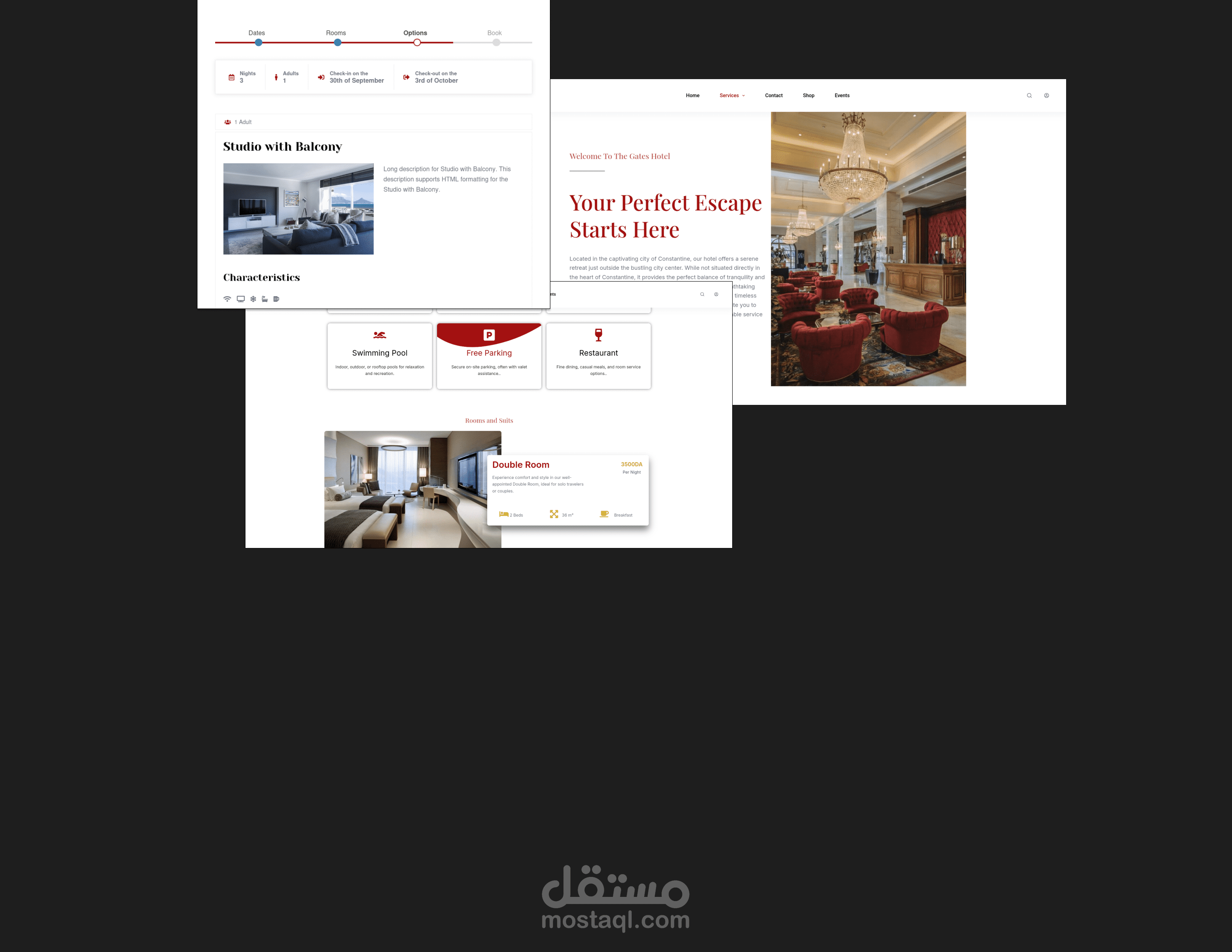 تطوير موقع فندقي احترافي مع نظام إدارة حجوزات باستخدام VikBooking