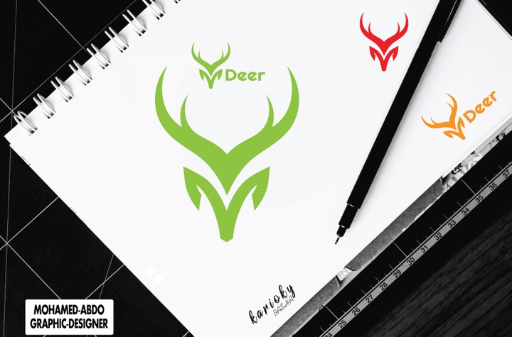 Deer Logo_شعار غزالة بالنسبة الذهبية