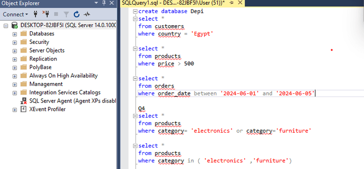 sql analysis