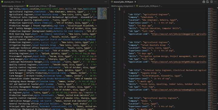 Wuzzuf Scraping Engineering Jobs