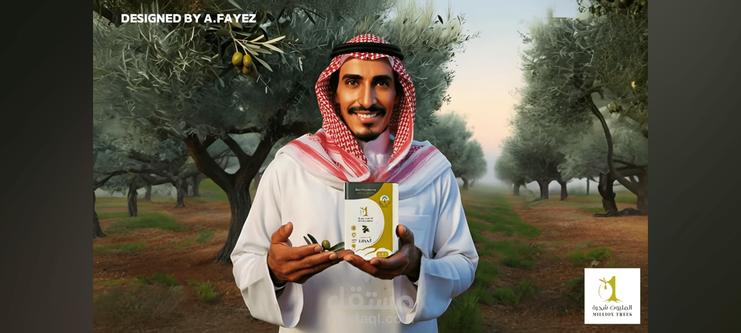 إعلان  فيديو بالذكاء الصناعي زيت زيتون السعودية