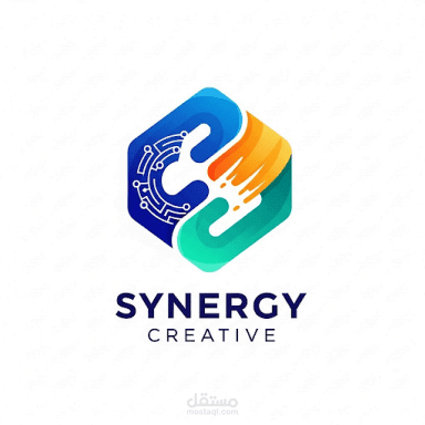 شعار "Synergy Creative" لشركة تكنولوجيا وإبداع