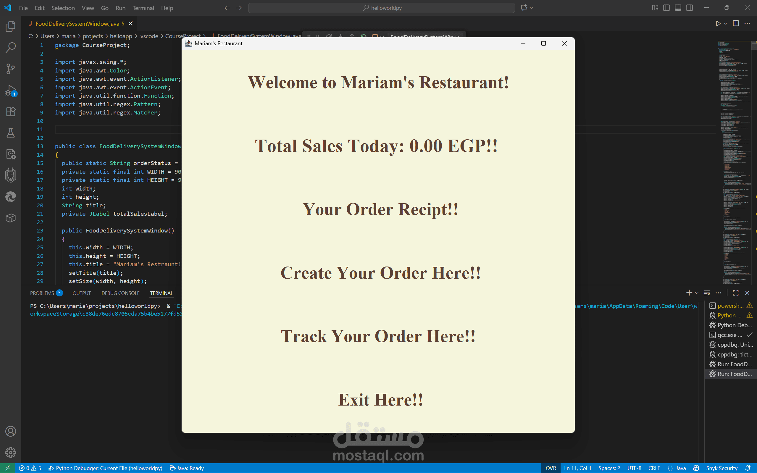 Food Delivery System