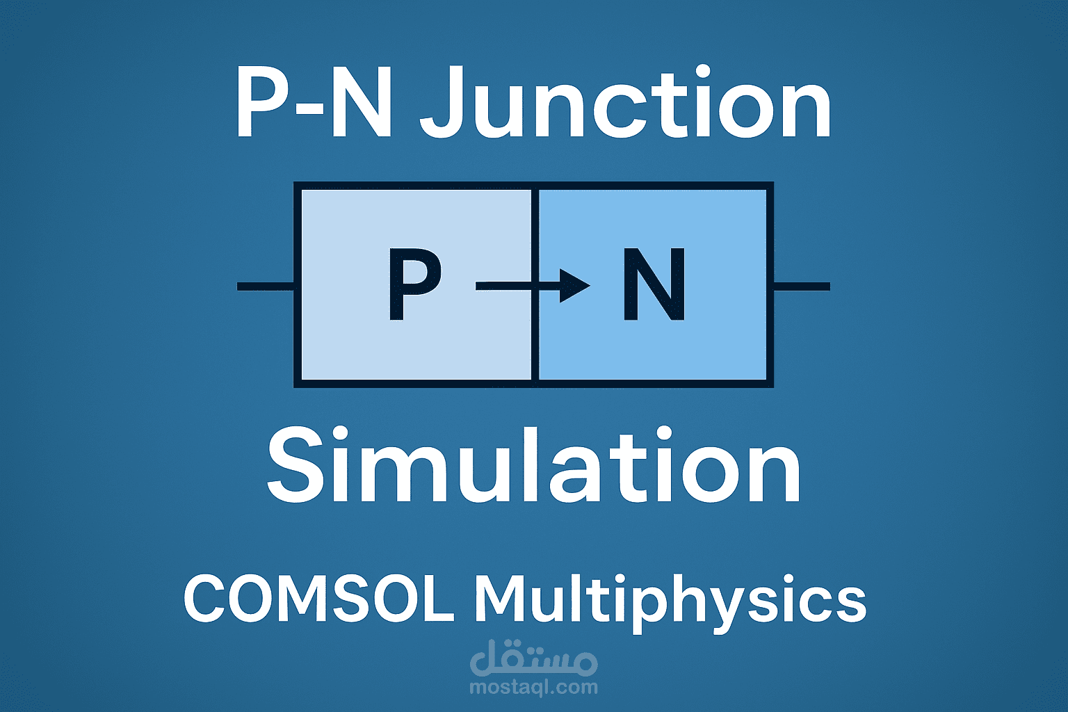 محاكاة ونمذجة وصلة P-N باستخدام COMSOL Multiphysics
