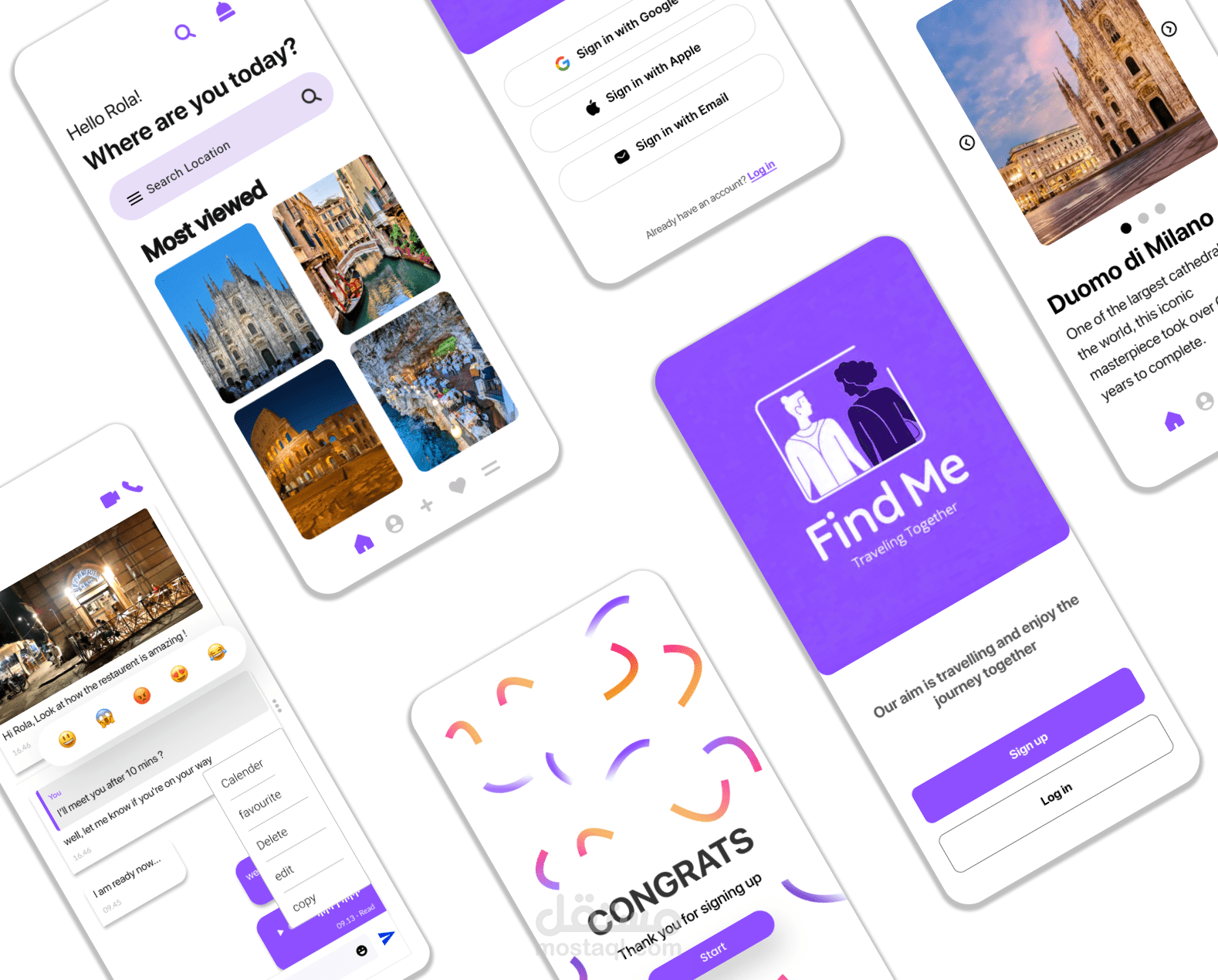 (تطبيق للسفر )Find Me Travelling App