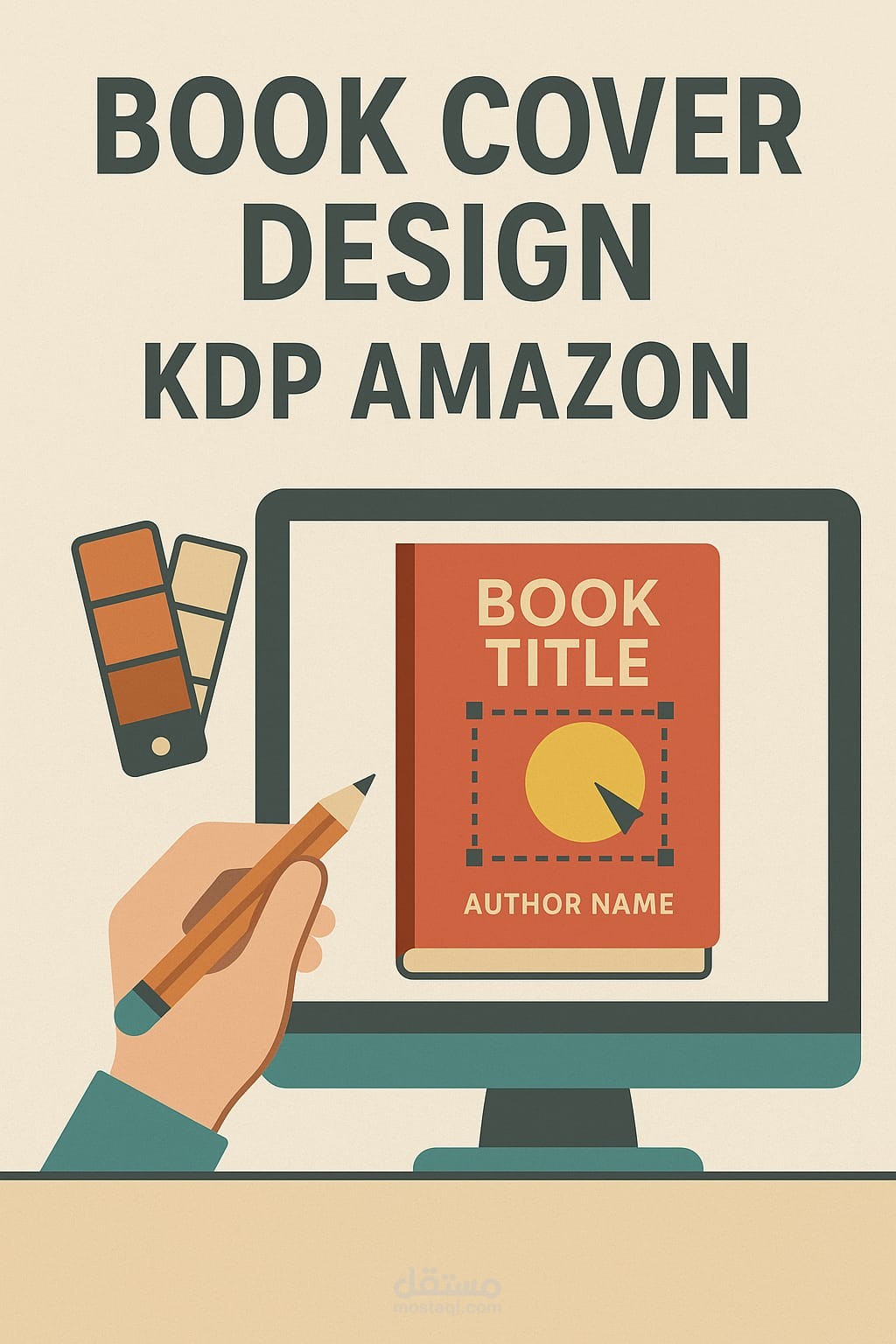 تصميم أغلفة كتب احترافية ومتوافقة مع Amazon KDP – لمختلف الفئات والأنواع
