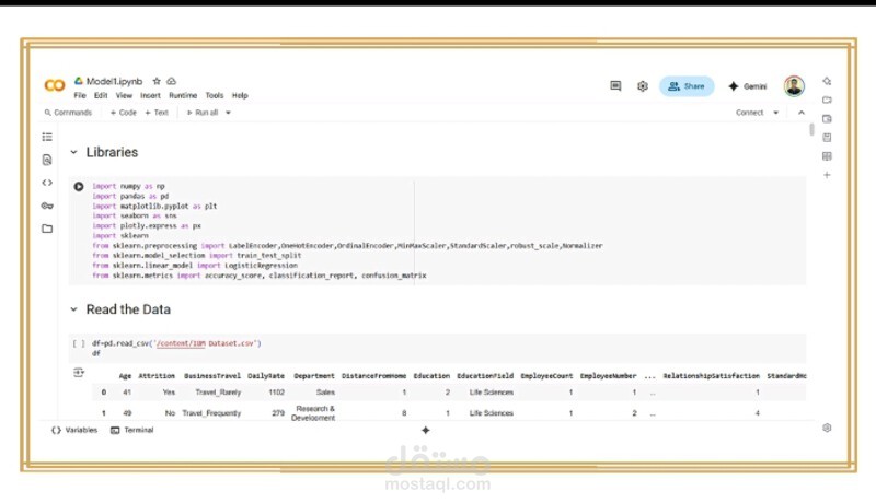 Data Loading & Machine Learning Model