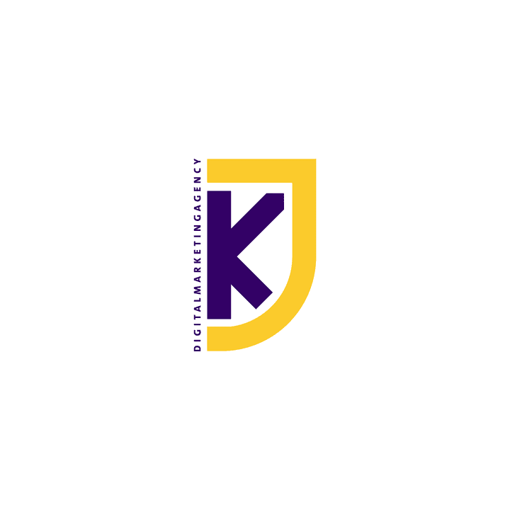 شعار لشركة KJ للتسويق الرقمي