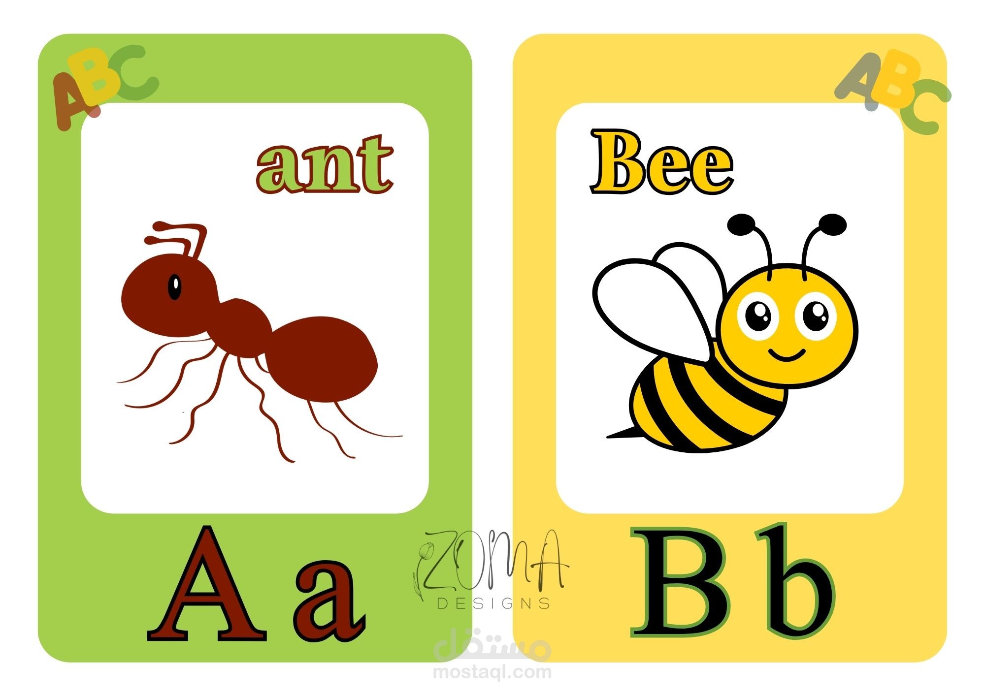 flash cards letters