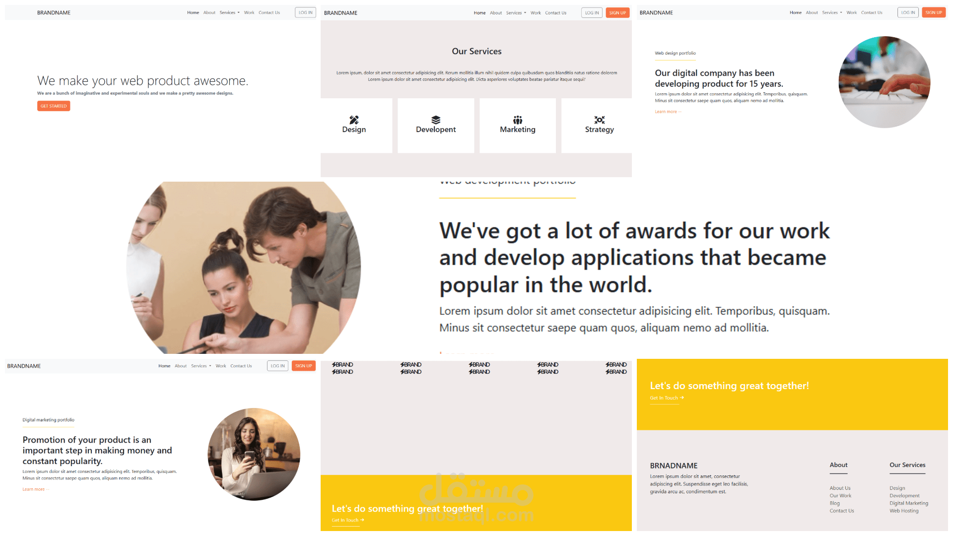 Brand website