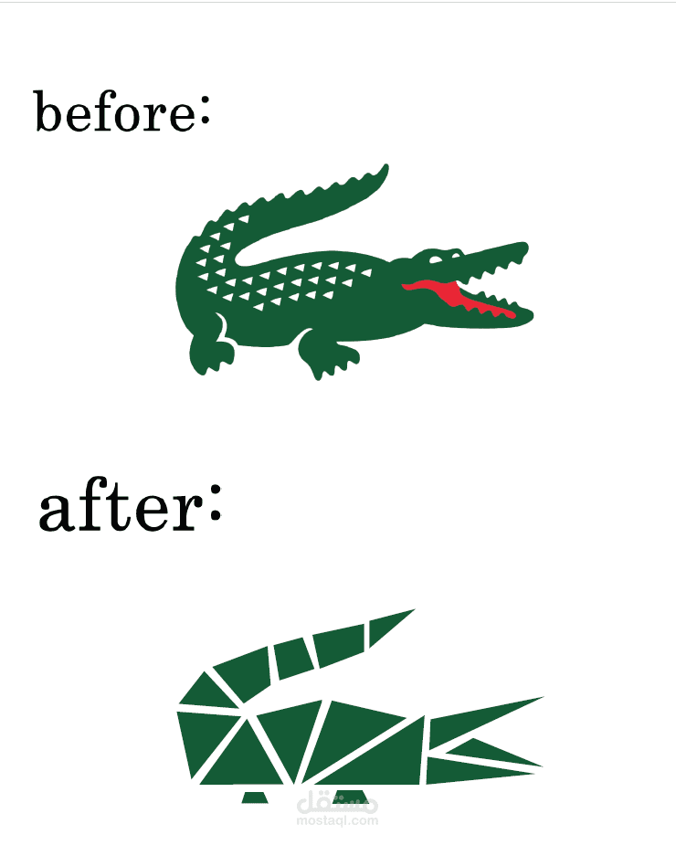 redesign for la coste logo