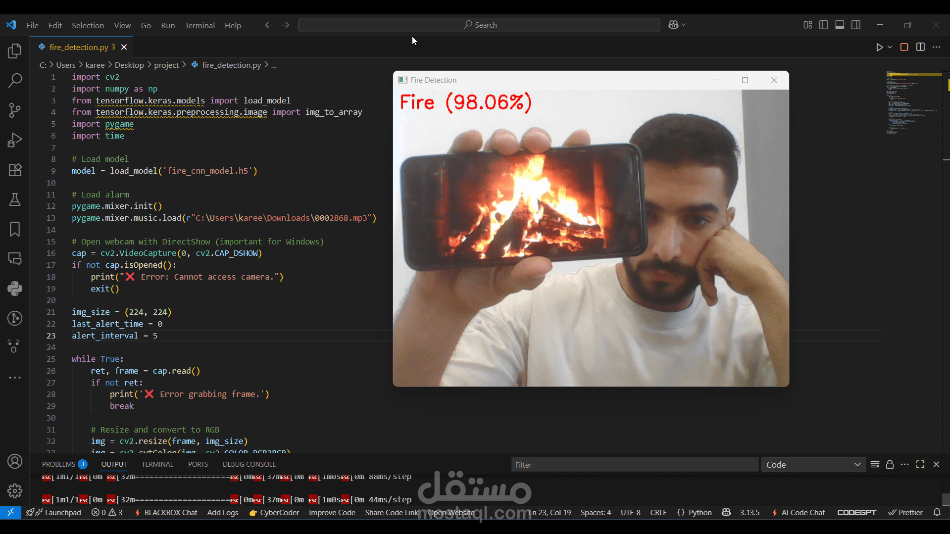 Real-Time Fire Detection Using Deep Learning