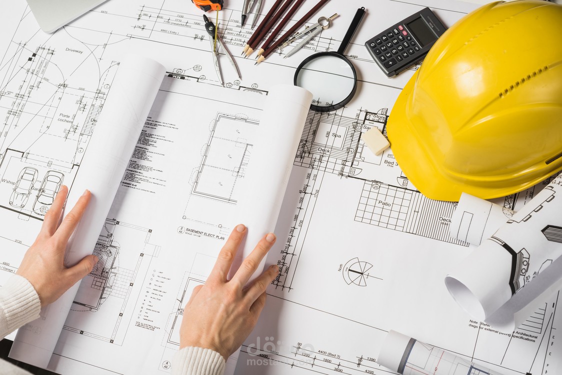 رسم وإعداد المخططات الانشائيه والمعماريه للمشروعات ( السكنيه / الصناعيه ) باستخدام ال Revit