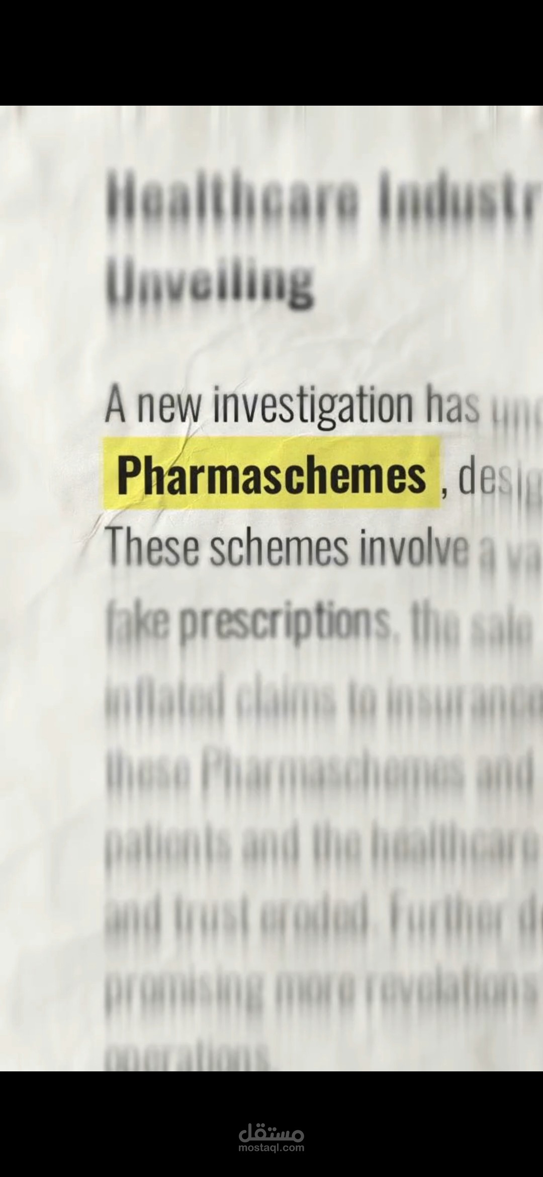 Newspaper Headline Animation