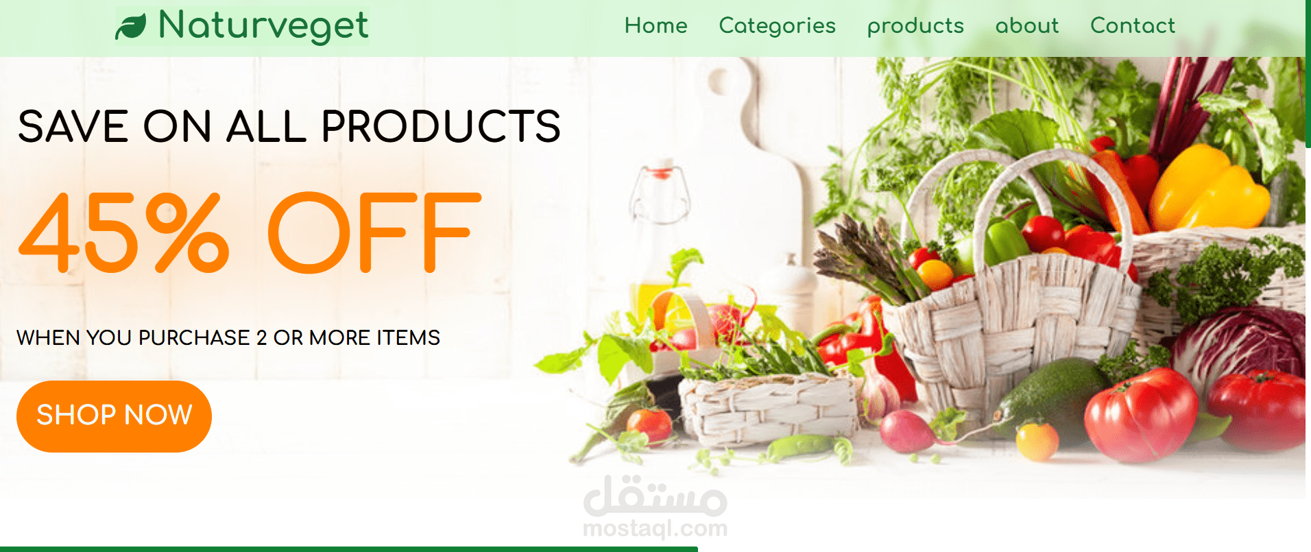 fruits and vegetables shop project