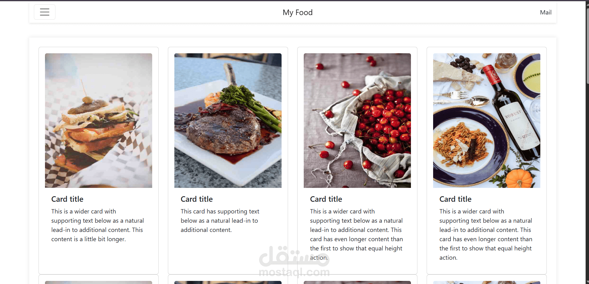 قالب متجاوب لمدونة طعام (Food Blog Responsive Template)