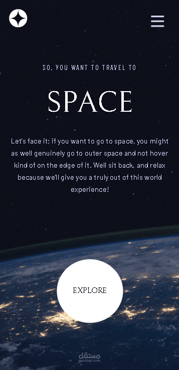 Space Tourism Website