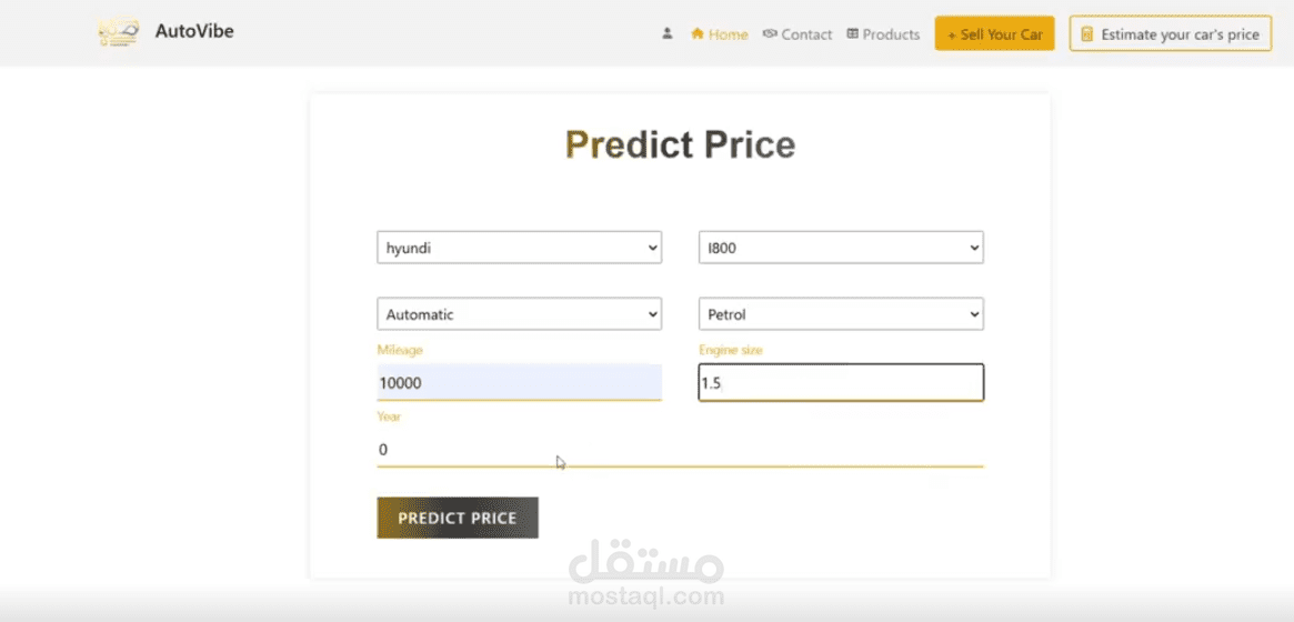 منصة تجارة سيارات بالذكاء الاصطناعي (AI-Powered Car Trading Platform)