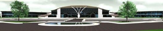 International airport design and visualization