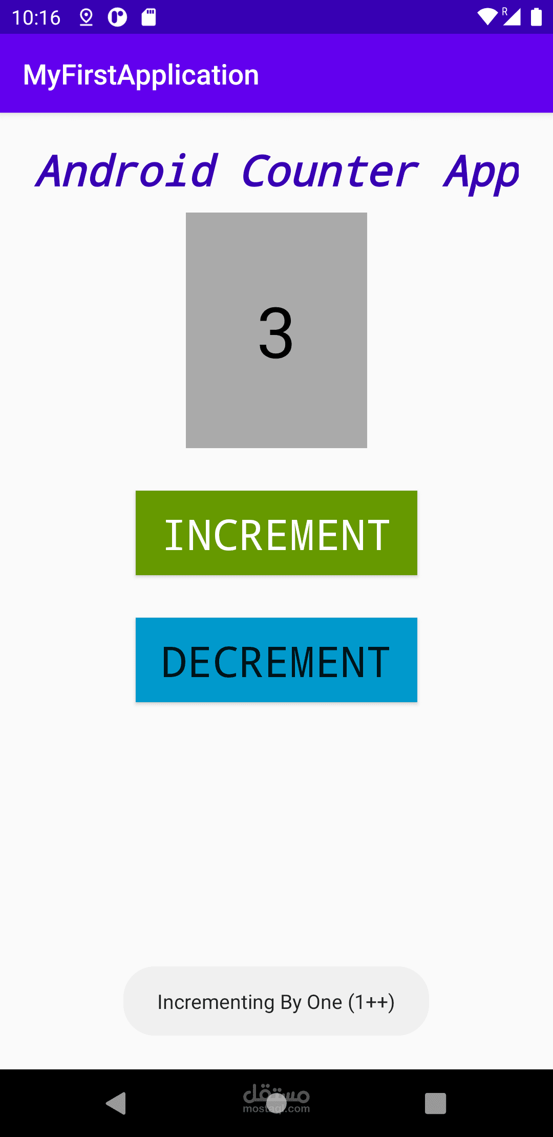 Android Simple Counter App