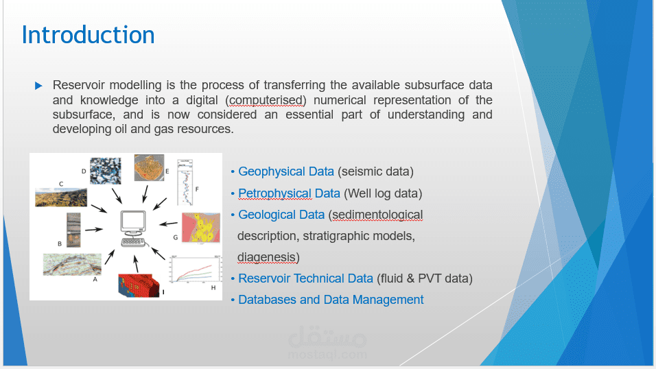 presentation on Reservoir Modelling