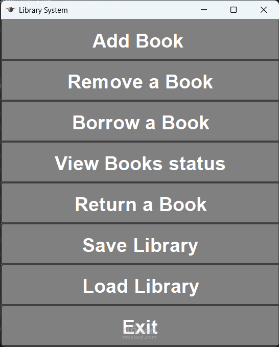 نظام ادارة مكتبة Library Management System