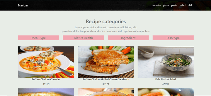 Never Miss a Recipe! – موقع للوصفات باستخدام API