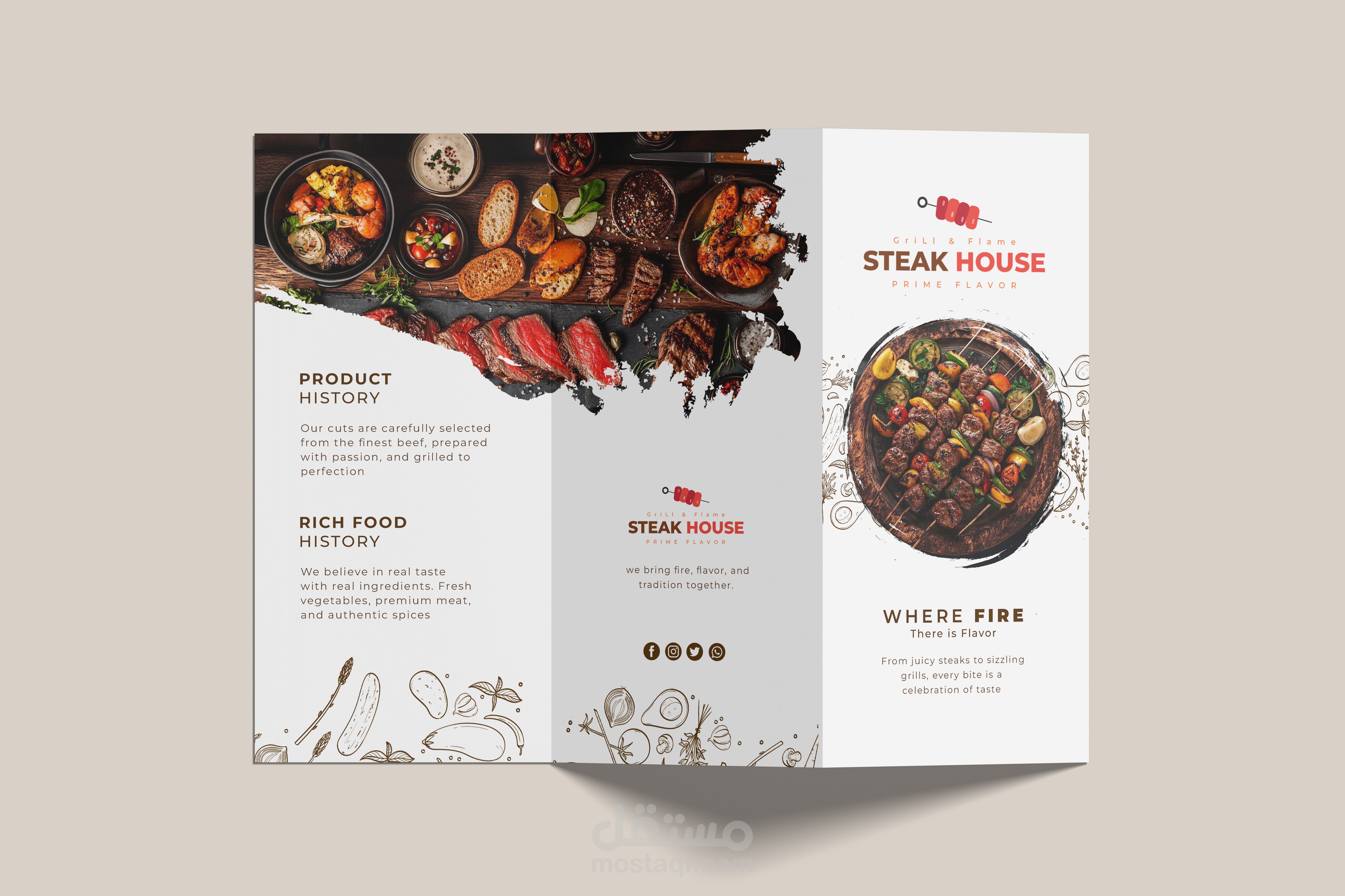 steakhouse brochure