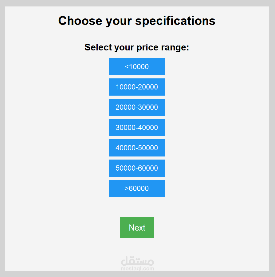 mobile phone recommendation system