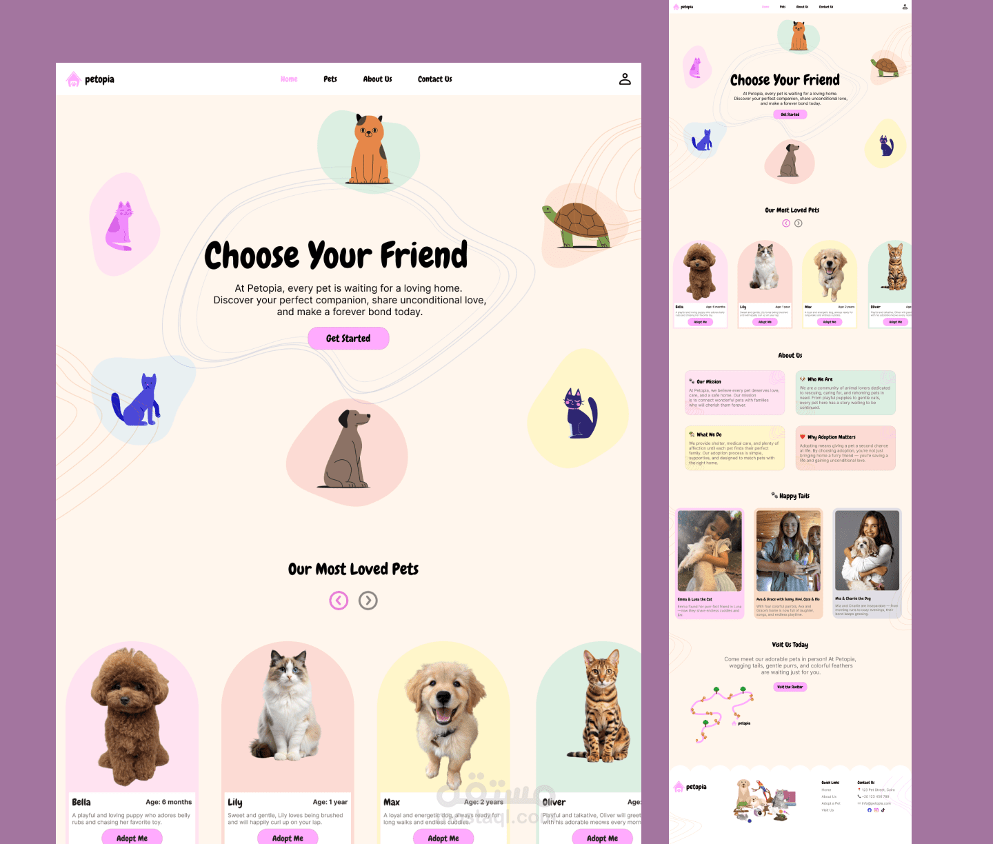Pet Adoption Homepage