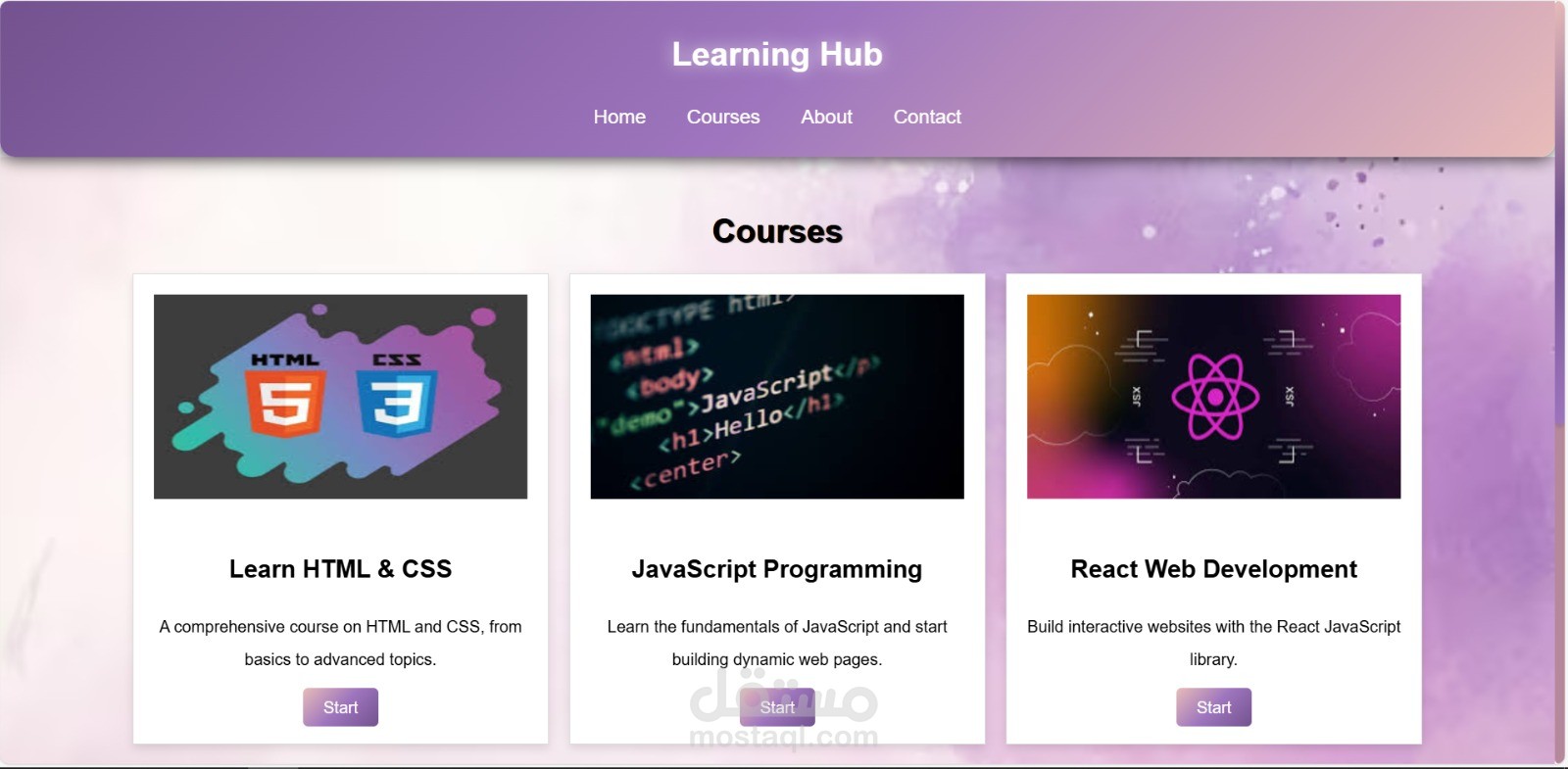 Online Courses Website