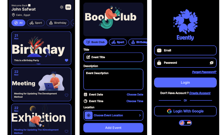 Event Planning App – تطبيق تنظيم الأحداث