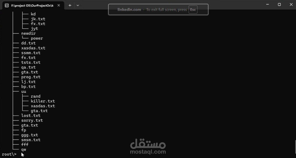 Custom Command Line Interface with Virtual Disk