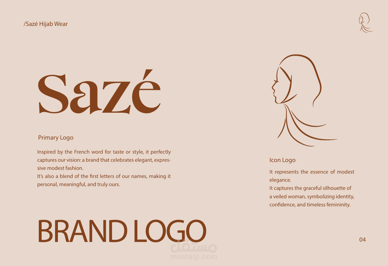 Sazé – Modest Fashion Brand Identity (team project)