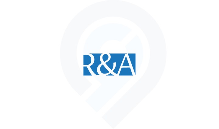 شعار لشركة ملابس r&a