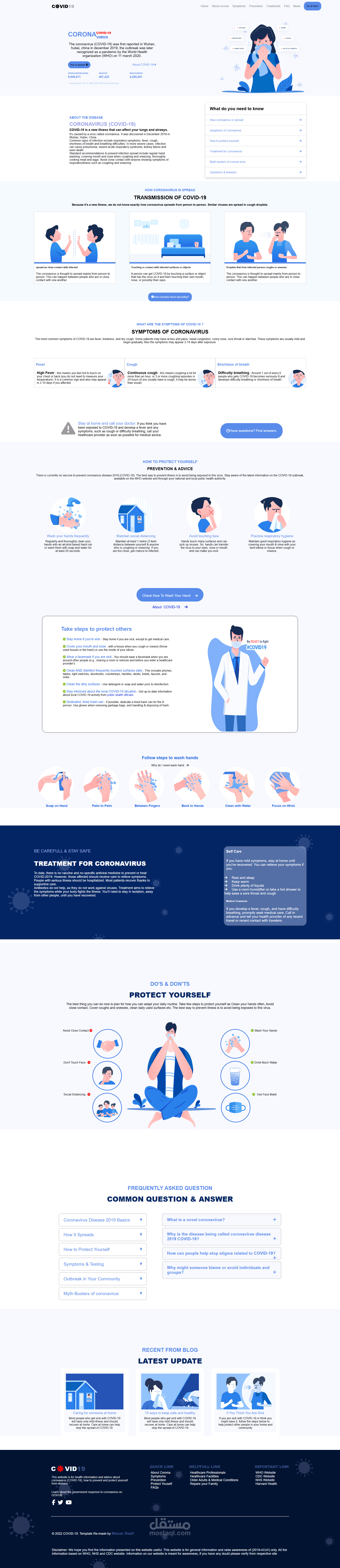 COVID-19 Awareness Website