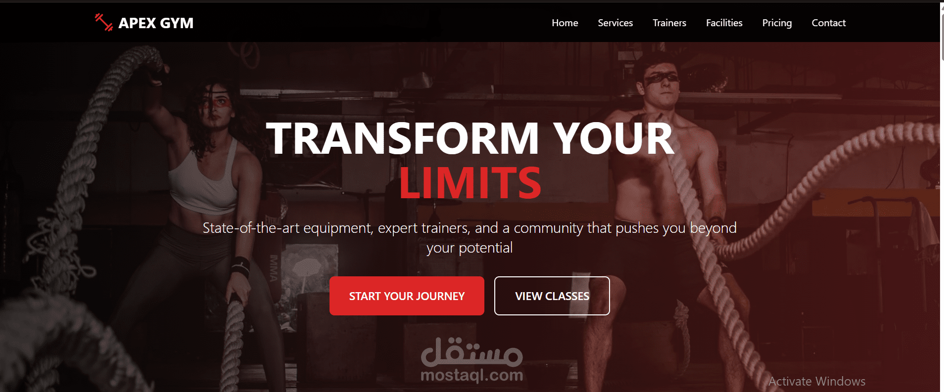 Gym Website
